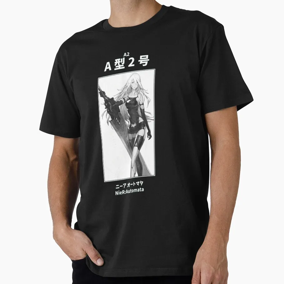 

Art - NieR Automata Anime Video game Gift t shirt for man JRPG Graphic Tee Y2K Clothes 100% cotton printed All size Tops S-6XL