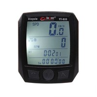 BOGEER YT-833 Bike Speed Meter Digital Bike Computer Multifunction Waterproof Sports Sensors Bicycle Computer Speedometer