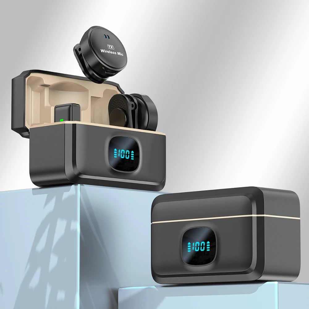 Professional Wireless Microphone,Wireless Lavalier Microphone for mobile phone,iPhone 15,Live Streaming,Recording