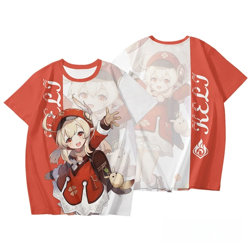 Genshin Impact Keli Short Sleeve Shorts Set for Men and Women West Wind Knights Anime Surrounding Cos