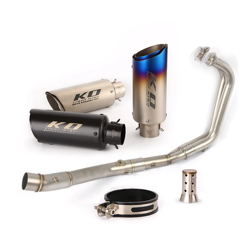 

50.8MM For Yamaha YZF R25 R3 Any Year Motorcycle Exhaust System Escape Muffler Mid Front Link Pipe Slip On Without DB Killer