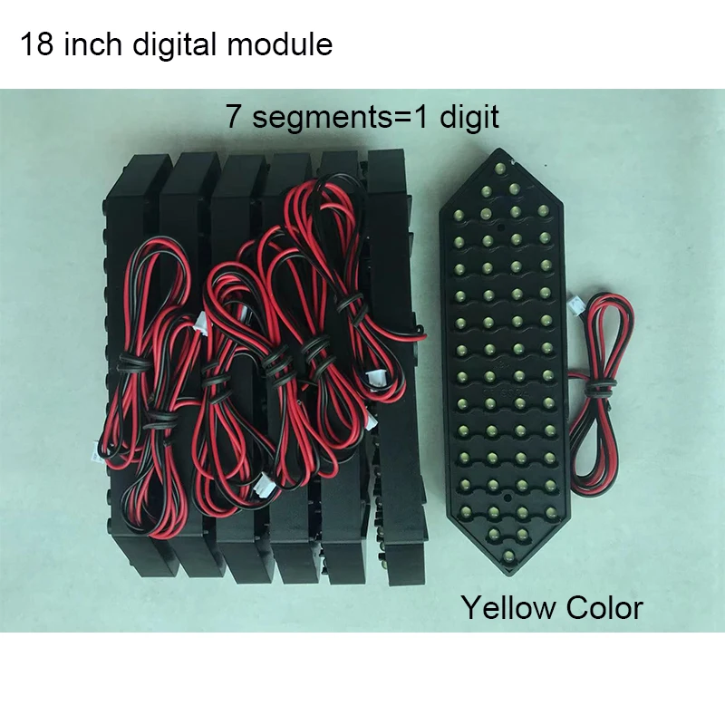 LED Display For Oil /Gas Price Sign Outdoor Waterproof Digital Module Red Blue Green Yellow White Color 18 inch 7 Segment Number