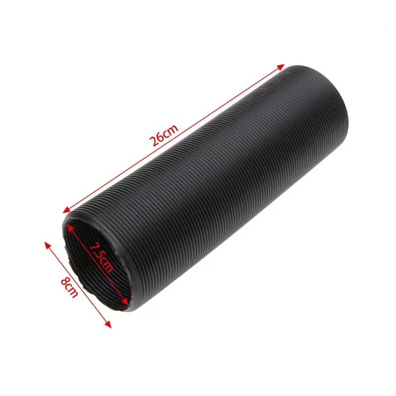 1 Set Universal Car 3 inch Carbon Fibre Cold Air Filter Feed Enclosed Intake Induction Pipe Hose Kit Universal