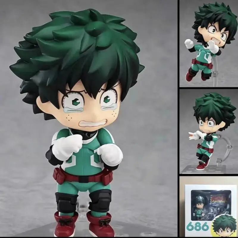【Spot】Hot Anime My Hero Academia Q Version Anime Nendoroid Action Figure Collectible Model Desktop Ornament For Adult Collector view 4
