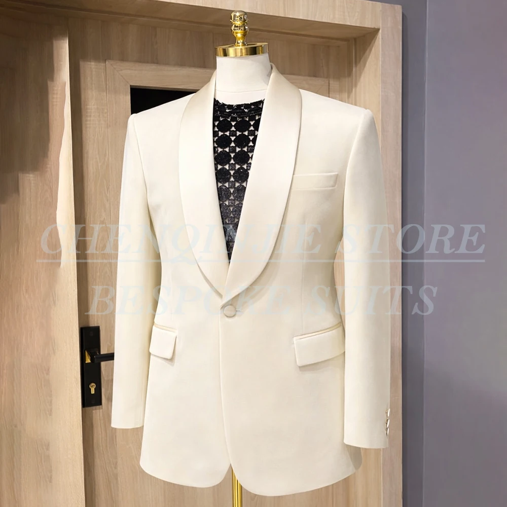 

Элитные мужские свадебные костюмы 2026: приталенный пиджак на одной пуговице и брюки, комплект из 2 предметов, элегантная лучшая одежда