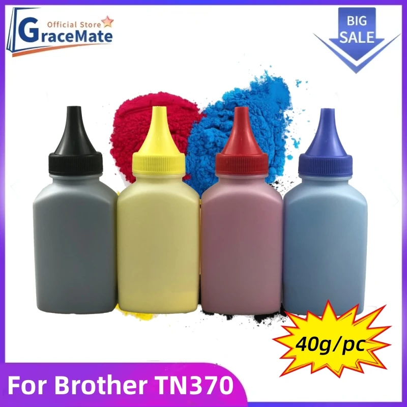

40 г/шт. 4 цвета TN370 тонер-порошок, совместимый для Brother HL-4150 4570 print MFC9055 9465 9970 тонер-картридж