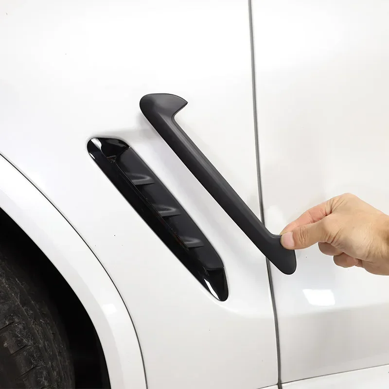 

1 Pair Car Side Air Fender Vent Cover Trim Fit For BMW X3 G01 X4 G02 2018 2019 2020 2021 20222 2023 Glossy Black Kit Accessories