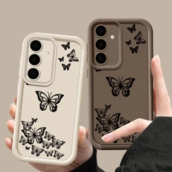 Shockproof Butterfly Case For Samsung Galaxy A55 A54 A53 A52 A14 A34 A15 A35 5G S20 FE S21 S22 S23 S24 Ultra Capa Bumper Cover