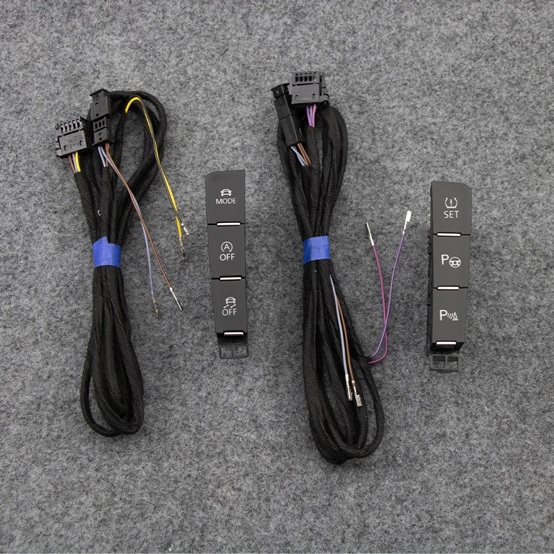 5GG927238E 5GG927137E Do Golfa 7 ESP OFF Mode Tryb Jazdy OPS Asystent Parkowania Monitoring Ciśnienia w Oponach Przyciski Przełączników Kabel