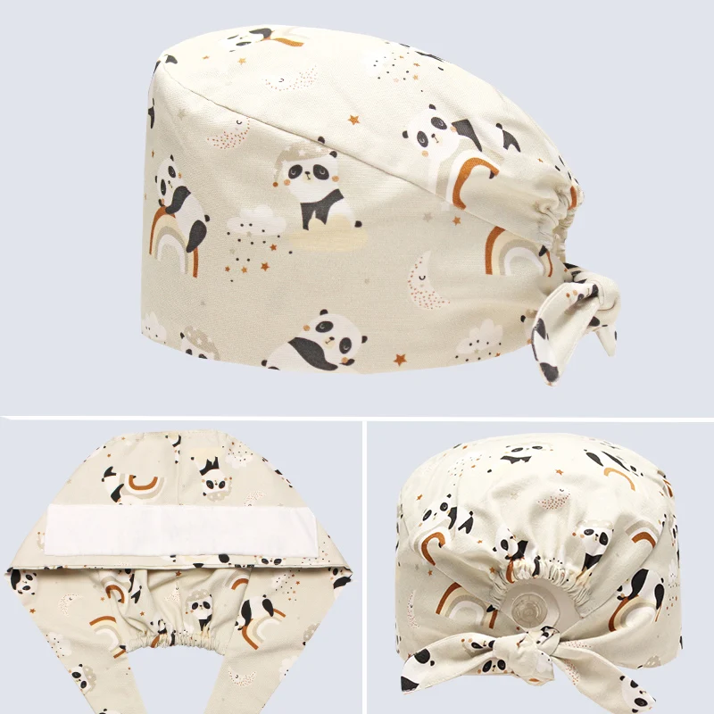 

Long Hair Medical Scrub Hat Surgical Caps Nurse Skullcap Beauty Salon Surgical Cap Veterinary Hats Surgery Accessories M988