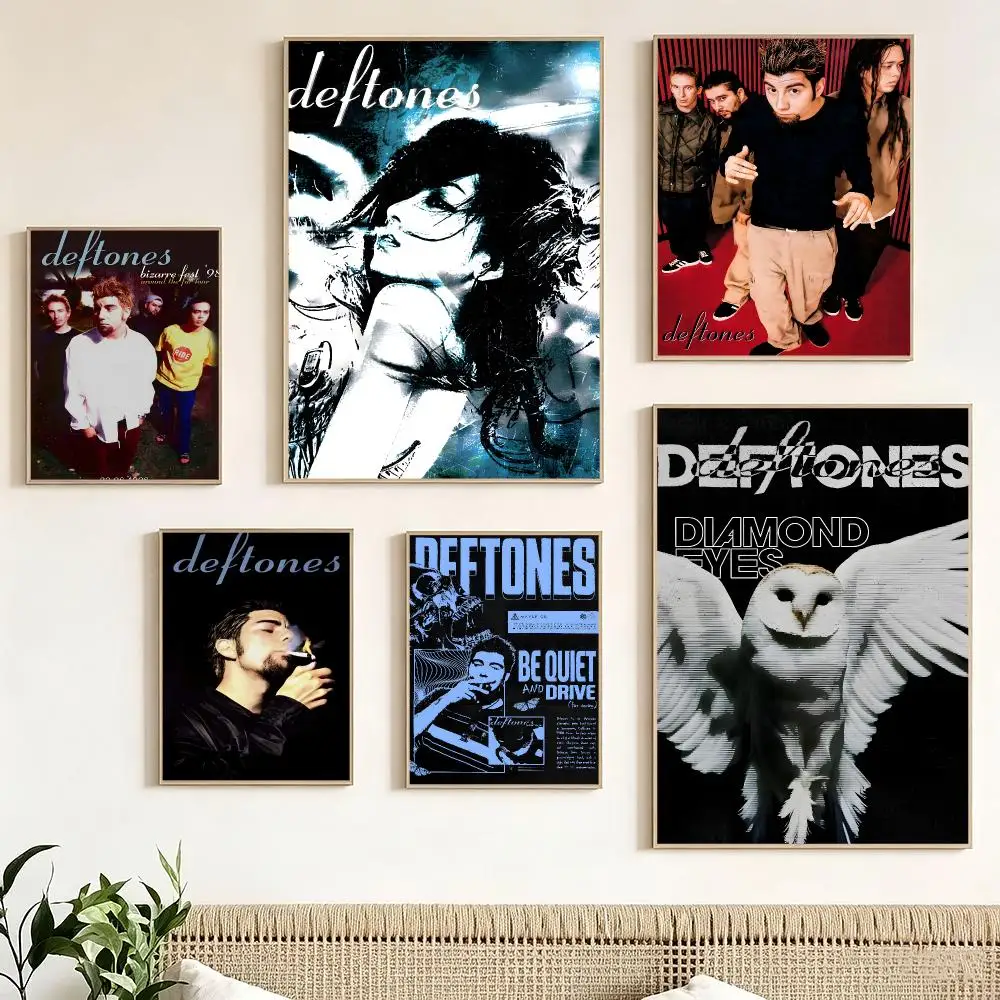 Band D-Deftones Poster Pegatina artistica HD autoadhesiva impermeable para salon dormitorio