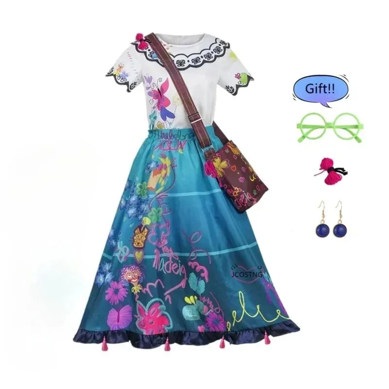 فستان أنيمي ميرابيل التنكري للنساء والفتيات فستان الأميرة زي الأداء هدية لعيد الميلاد؛ 5 ب، 8. فولت؛