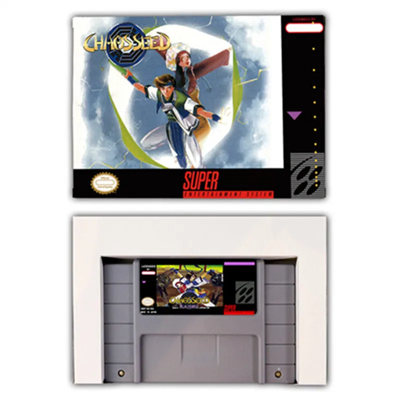 Chaos Seed - Fuusui Kairouki RPG game Card for SNES EUR PAL USA NTSC 16bit Game Consoles with Retail Box Video Game Cartridge