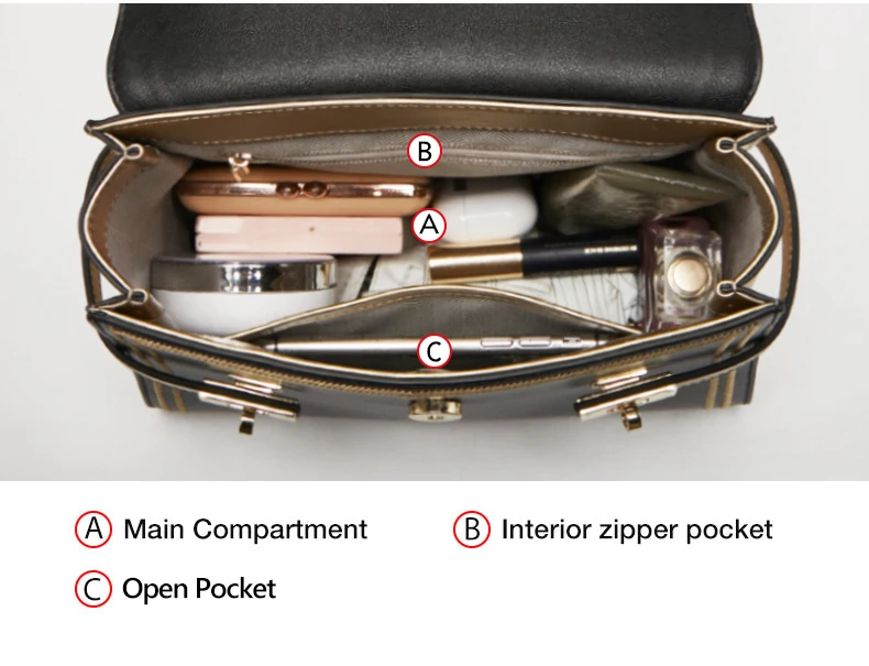 Foxer Kommut Damen Mid Handtasche Damen stilvolle Umhängetasche Hochleistungs-Umhängetasche Split Leder Luxus klappe Umhängetasche – Detail 14