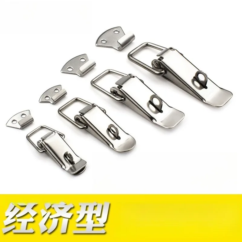 Stainless steel spring buckle, hardware accessories, toolbox lock