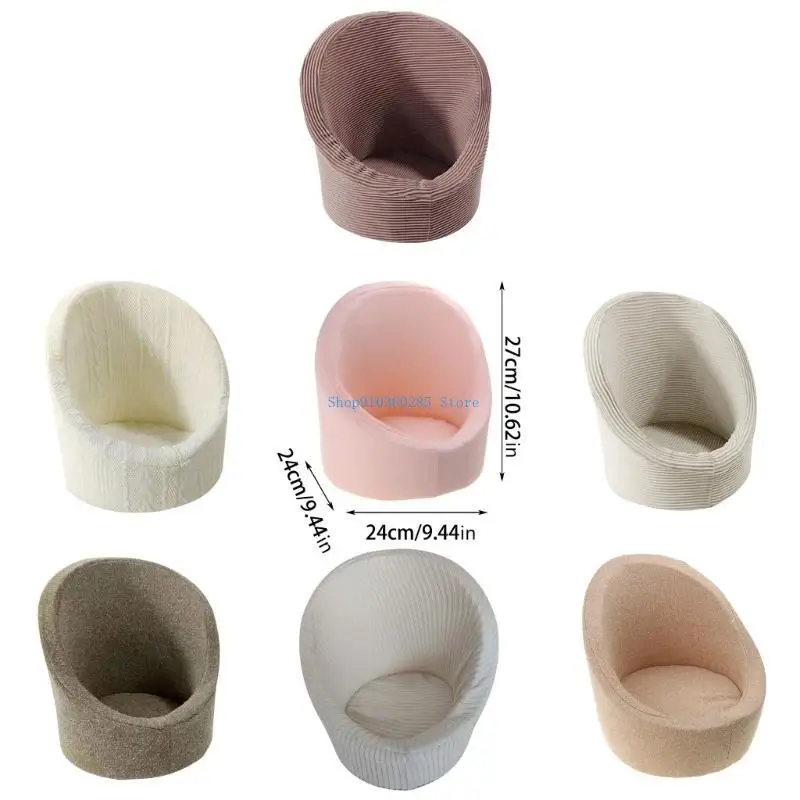 K9FF أريكة صغيرة متوضعة لحديثي الولادة أريكة صغيرة لالتقاط الأريكة ملحقات التقاط الصور مقاعد الكرسي ديكور دعائم التصوير