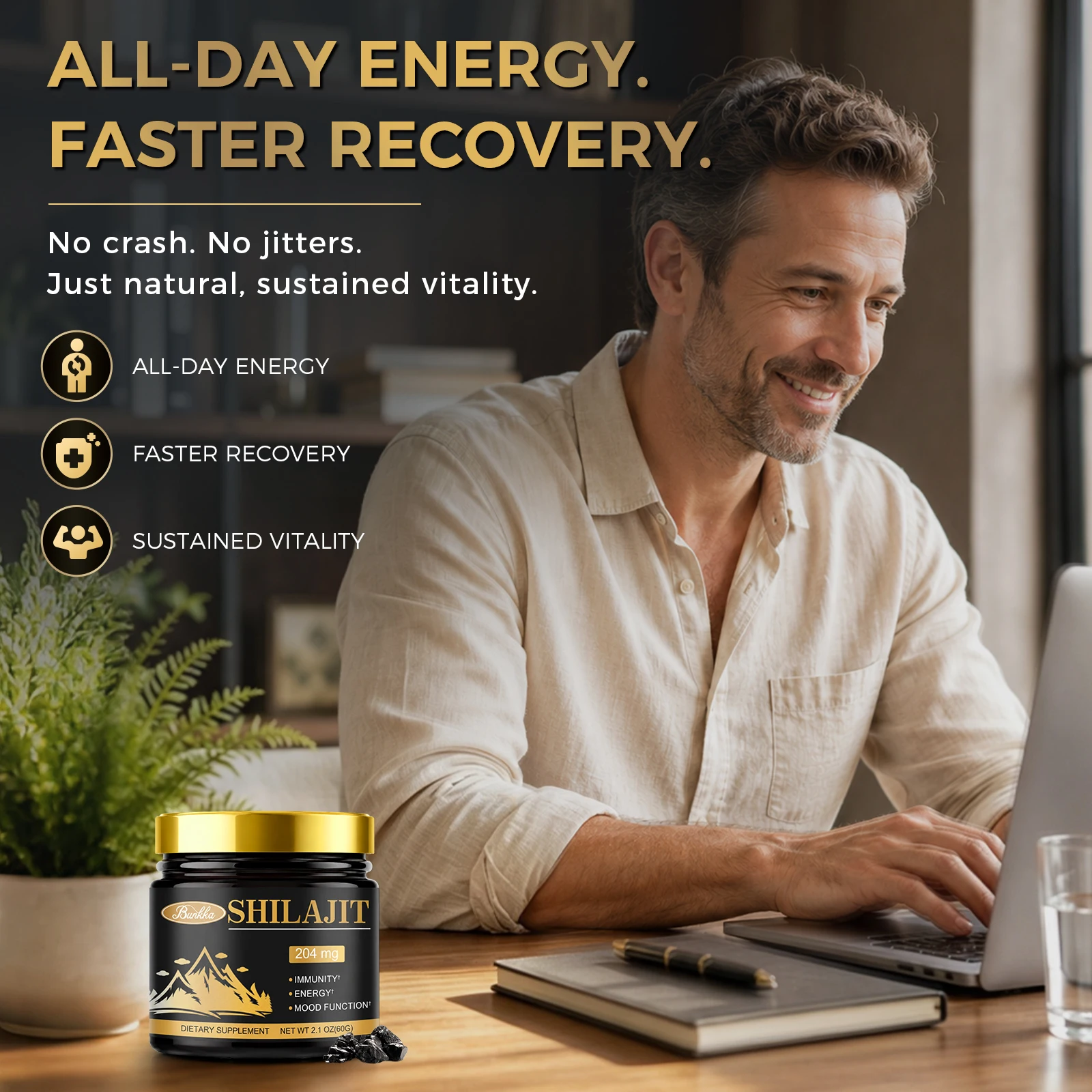 60g resina pura do shilajit do - Shilajit Resin Pure avaliação e preço