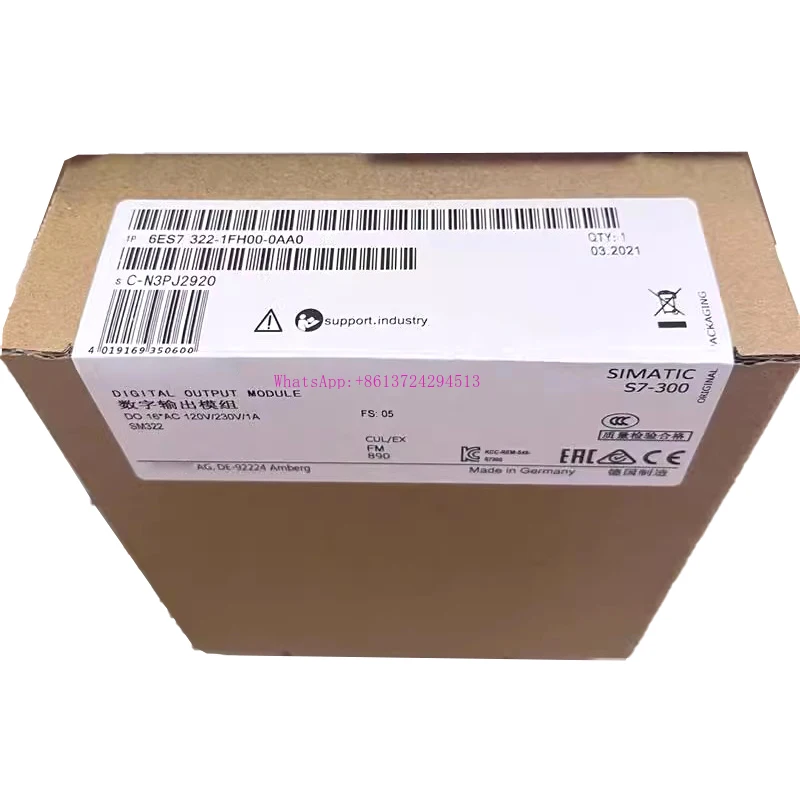 New Original In BOX   6ES7 322-1FH00-0AA0  6ES7322-1FH00-0AA0  {Warehouse Stock} 1 Year Warranty Shipment Within 24 Hours