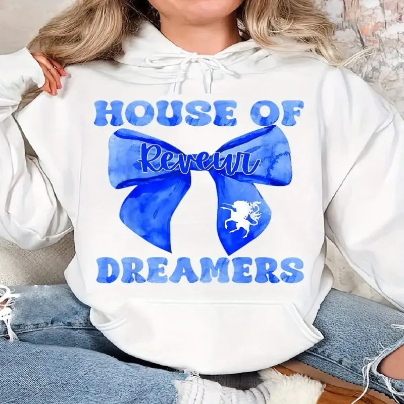 

Reveur House of Dreamers, забавный уютный классический пуловер с принтом Givers School Spirit, повседневная толстовка с длинными рукавами