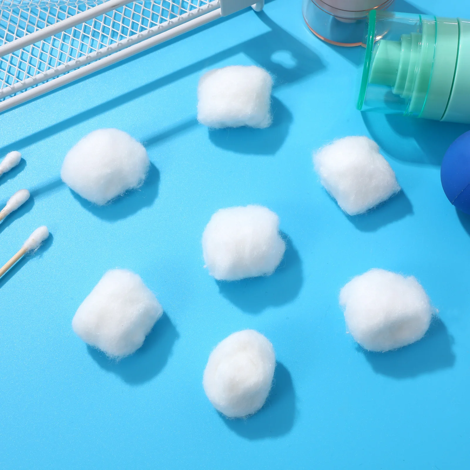 Boules médicales en coton jetables, 400 pièces, douces, absorbantes, respectueuses de la peau, pour démaquiller, utilisation en Salon