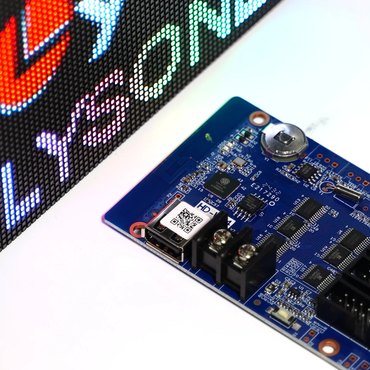 HD-WF4 Full Color LED Module HUB75 RGB Motherboard Graphics Card Display Screen USB Port WiFi System Controller