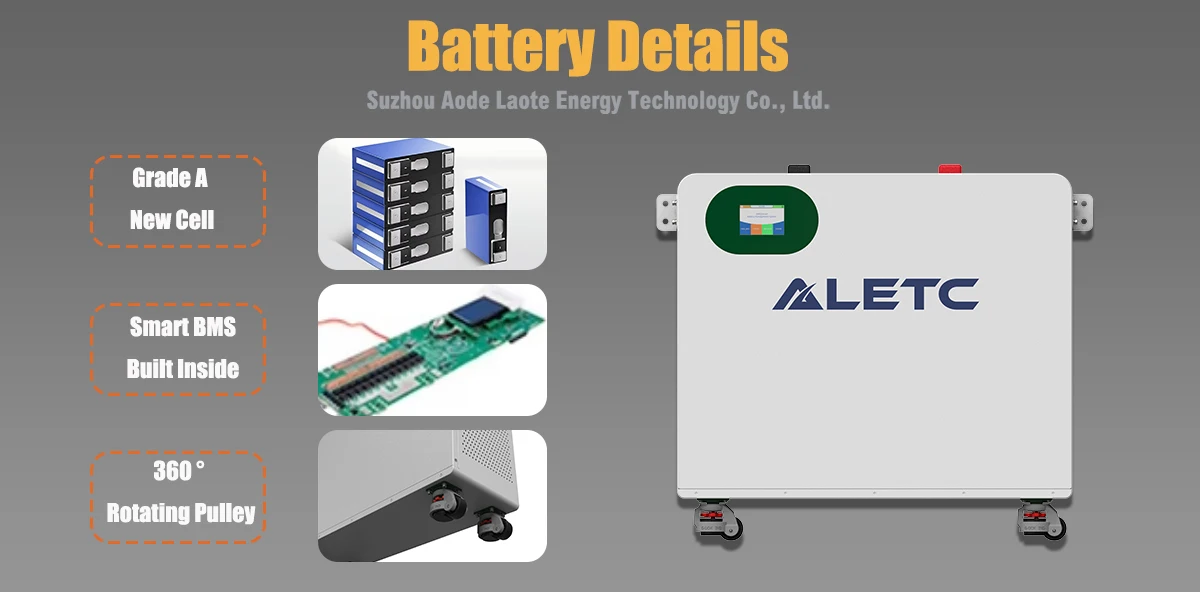 Powerwall LiFePO4 Residential BESS 15kWh Solar Battery 48V 51.2V 200Ah LiFePO4 Battery