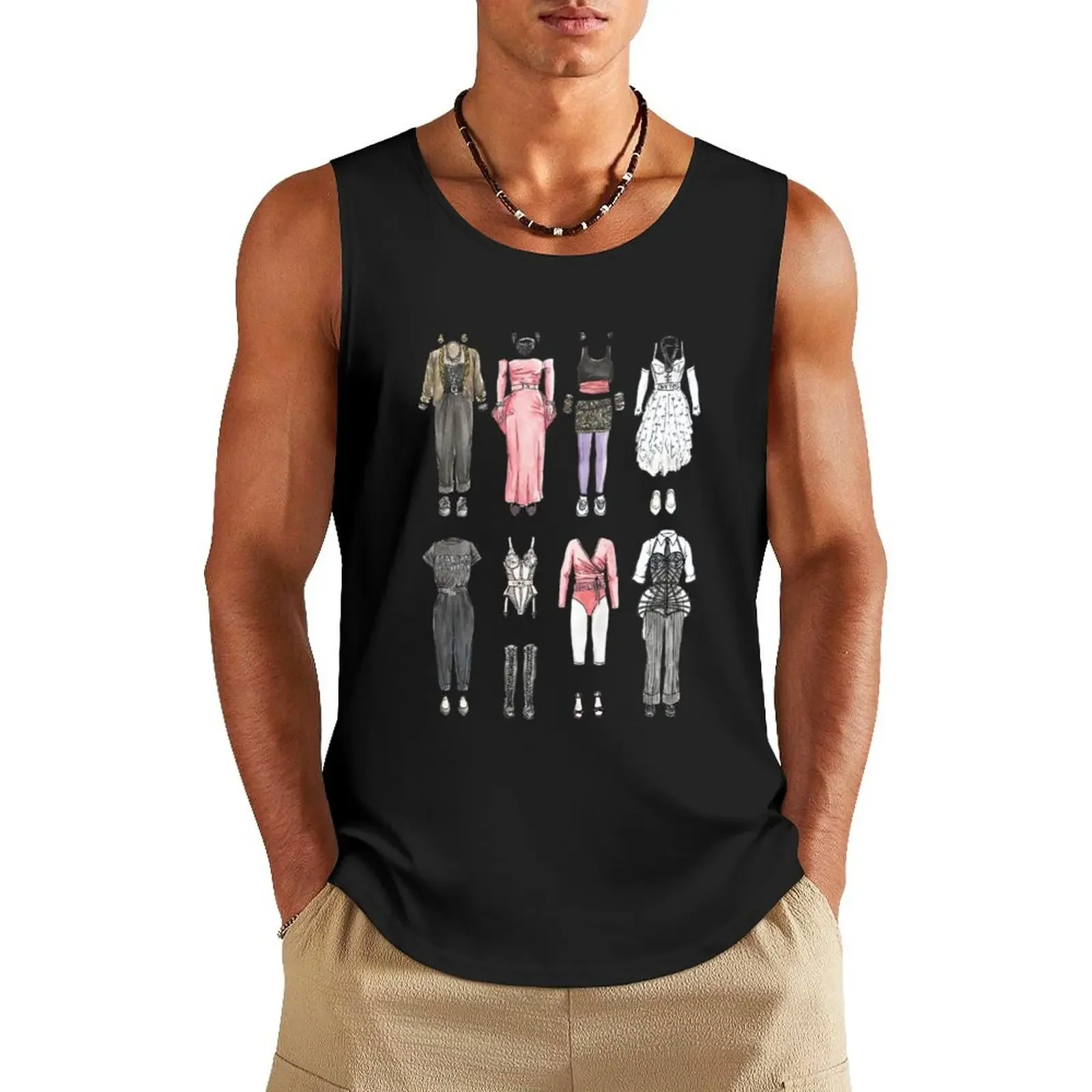 

Outfits of Madonna Tank Top t-shirt for man basketball Men's sleeveless sleeveless gym shirts male