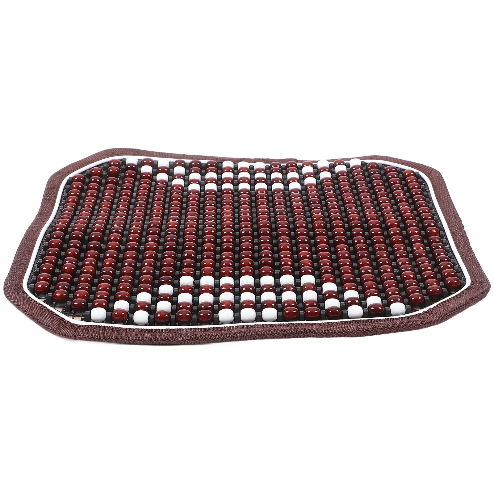 Wooden Beaded Car Seat Cushion Cooling Summer Breathable Massage Mat Non-Slip Car Seat Protector Universal Fit