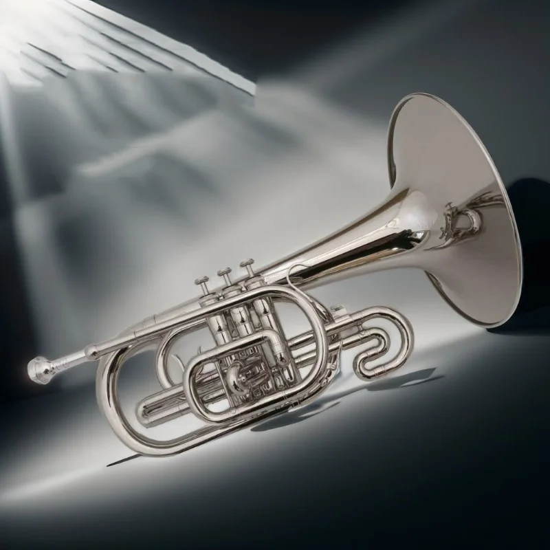 Marching Instrument Professional Performance Instrument in Nickel-plated Brass in F Key for Marching