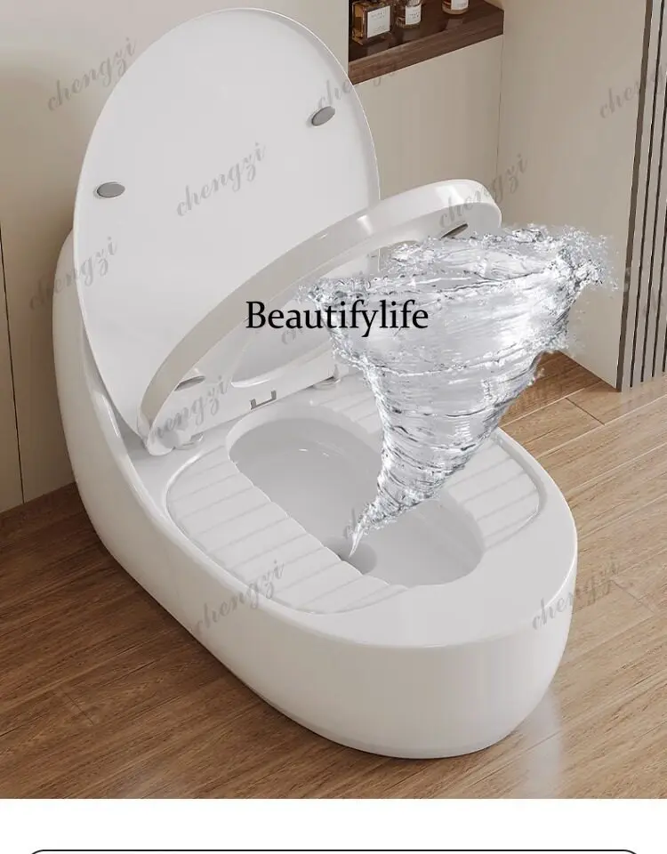 Desktop dual-purpose squatting and dual-purpose toilet integrated squatting and sitting toilet
