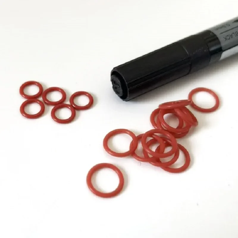 250PCS Food Grade VMQ Silicone O-Rings CS 1-1.5mm OD 4~10mm Seals Multiple Sizes for Coffee Makers/Water Filters High Temp Proof