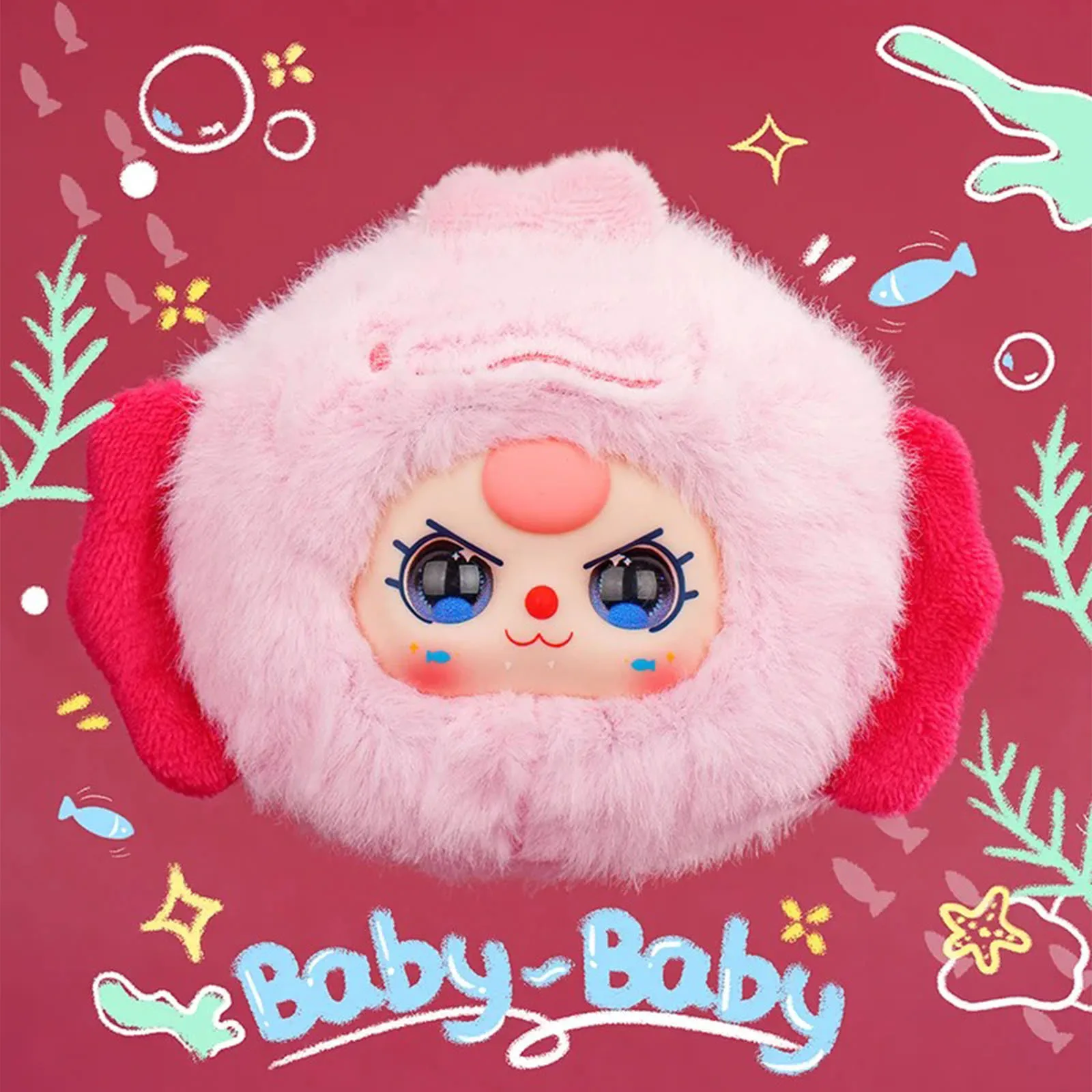Baby Three Romantic Ocean V2 Series Blind Box Vinyl Plush Doll Backpack Pendant Keychain Desktop Ornaments Decor Trendy Toy Gift - view 5