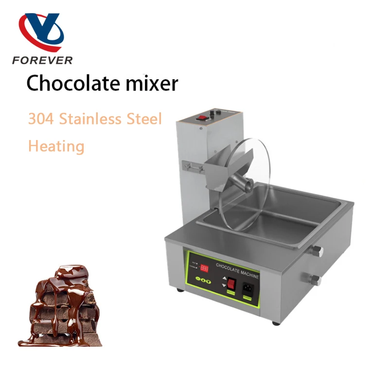 خلاط شوكولاتة مع استخدام تجاري عازل مناسب لمحلات الكيك ومحلات الحلوى خلاط تسخين من الفولاذ المقاوم للصدأ 220 فولت/110 فولت #3