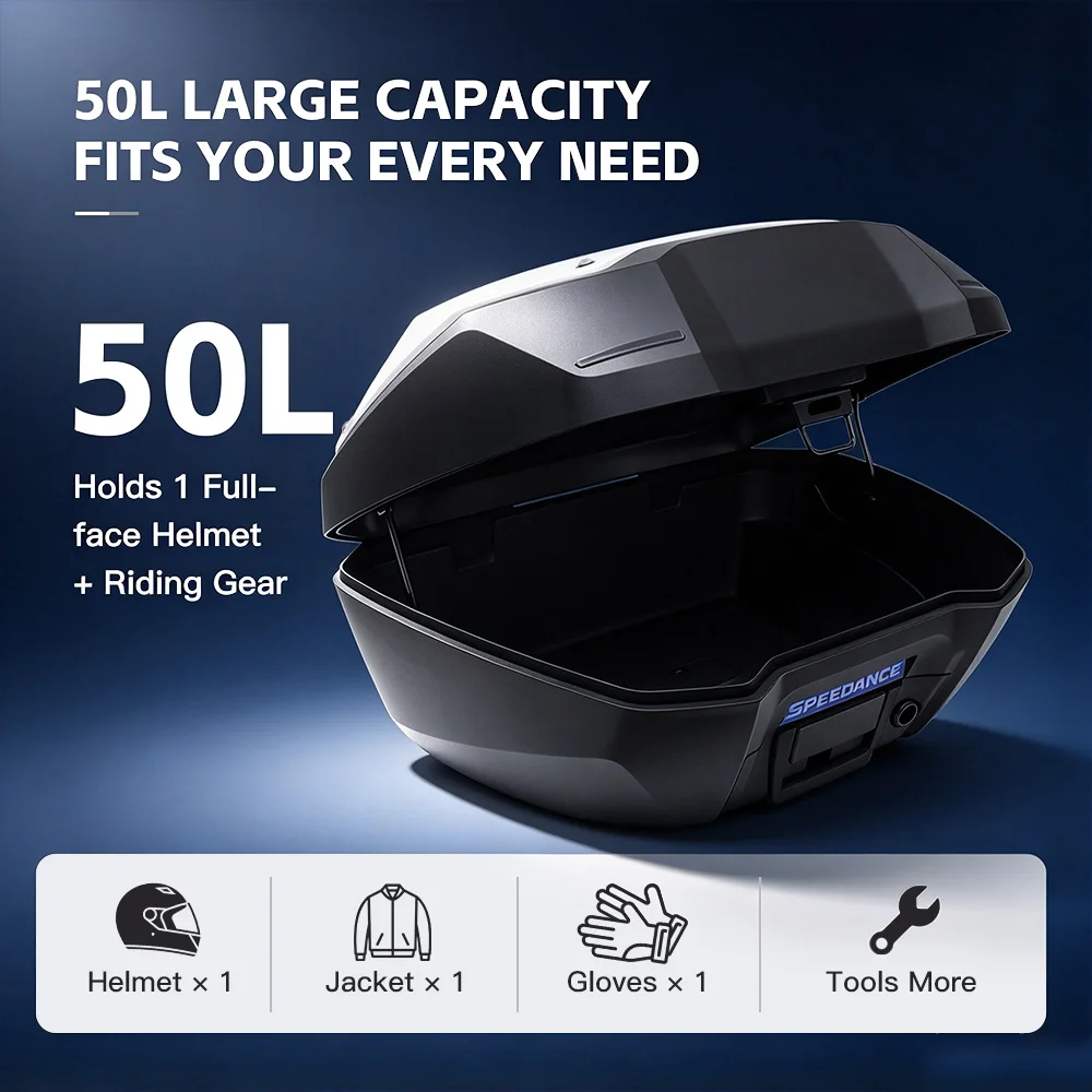 Rear Storage Case, Vehicle Specific, Damage-Free Fitting, Simple Quick Disassembly, Multiple Color Choices for Honda XL750