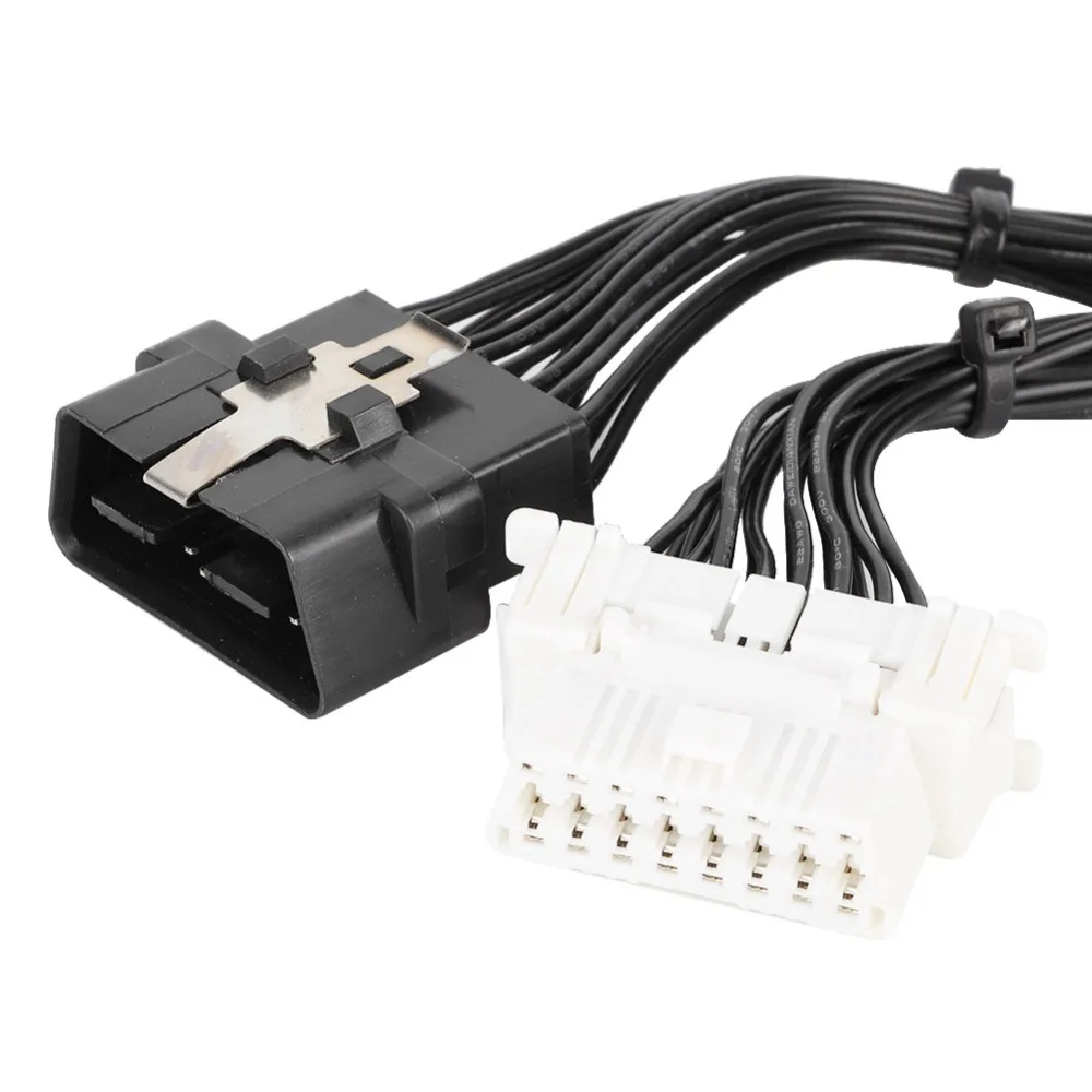 ABS OBD2 Splitter Cable 1 to 2 Splitter Plug And Play OBD2 Extension Cable 16 Pin OBD2 Adapter Cable