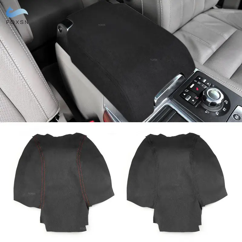 

Для Land Rover Range Rover Sport 2006, 2007, 2008, 2009, 2010, 2011, 2012, 2013, внутренняя консоль автомобиля, подлокотник, чехол, замшевая кожаная отделка