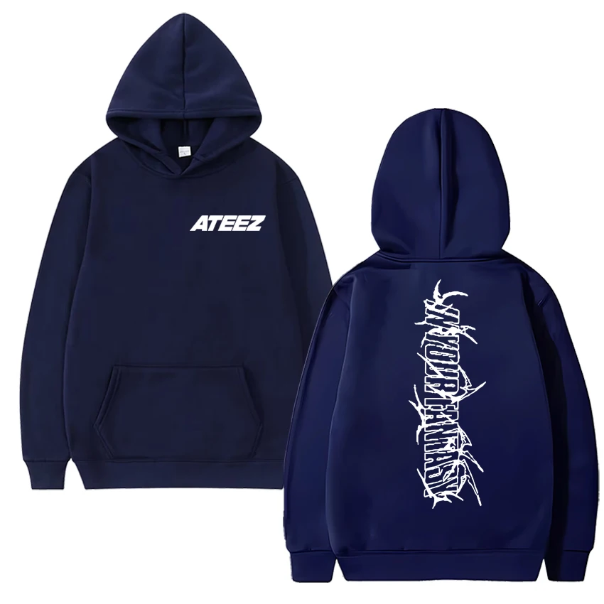 Korea ATEEZ 2025 World Tour in Your Fantasy Double Sided print Sweatshirt Unisex Fleece Casual Hoodies Men women trend pullovers