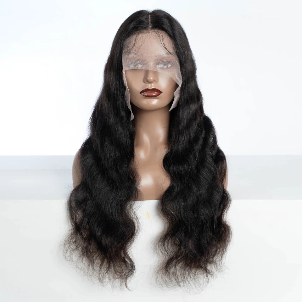 13x4 Spitze frontale Echthaar Perücken für Frauen 28 Zoll brasilia nische Körper Welle Spitze Front Perücke vor gezupft Haaransatz mit Baby Haar Perücken