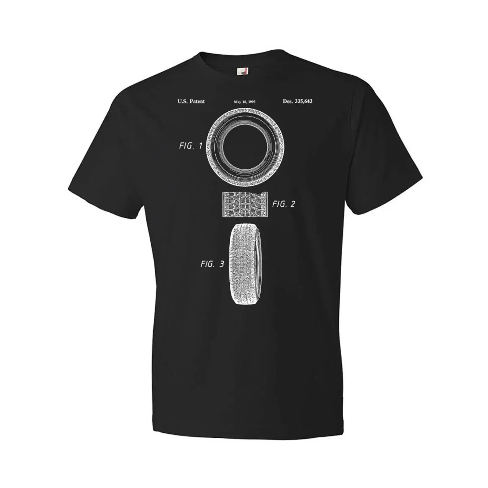 T-shirt Car Tire PatenT pour ingénieur automobile, mécanicien, vêtements de course, style vintage délavé, décontracté, unisexe, confortable