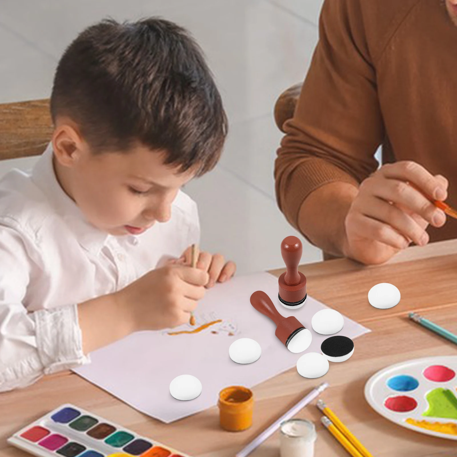 10 قطعة أداة مزج عبوة منصات الإسفنج لصنع البطاقات الأنشطة الفنية استغاثة الحبر مزج فرش لصنع البطاقات