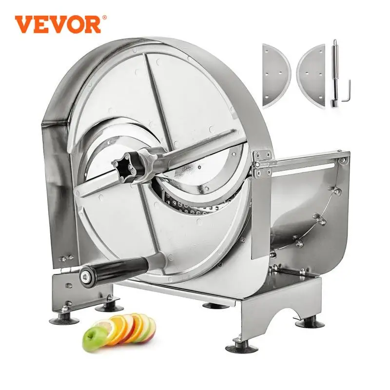 VEVOR Thương Mại Hoa Quả Trái Máy Thái Hộ Gia Đình Nhôm 0.2-12Mm Có Thể Điều Chỉnh Bộ Cắt Gọt Rau Củ Quả Đa Năng Nhà Bếp Cắt Lát Dụng Cụ