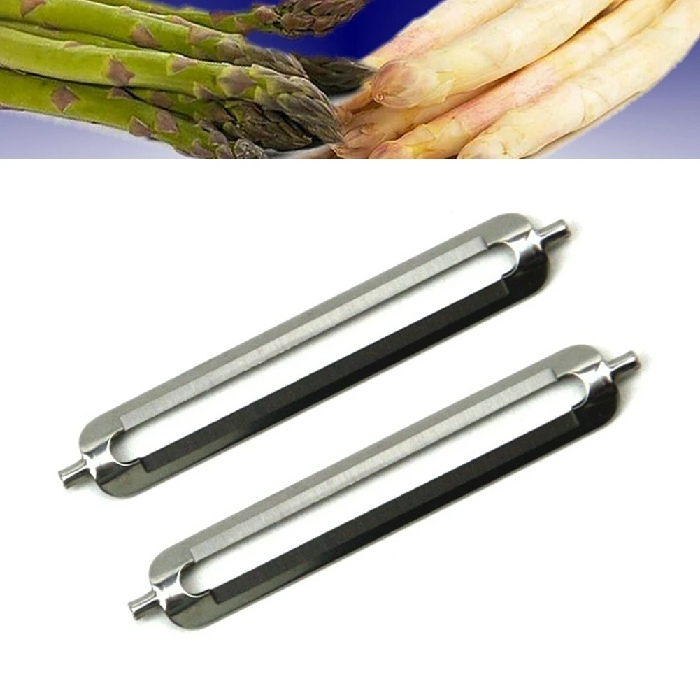 55mm Stainless Steel Single-sided Flat Blade Multifunctional Peeling Blade 2pcs Replacement Blades Vegetable Peelers