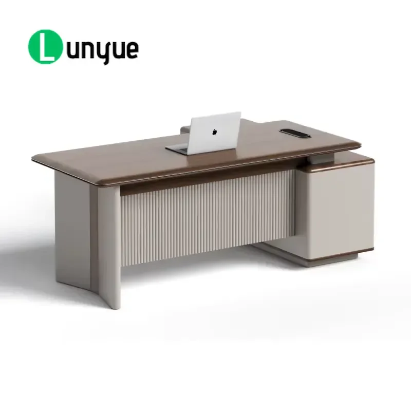 Custom Modern L-Shaped Executive Desk Luxury Modular Wooden Office Furniture for Hotel Home Workstation Durable Stylish