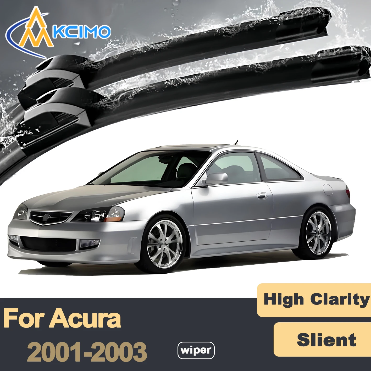 

Premium Rubber Durable Silent Windshield Wiper Blades 2pcs for Acura CL 2001-2003 Front Window Wiper Blades Replacement