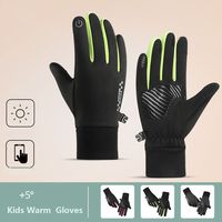 Non-slip Winter Children Bicycle Riding Gloves Touch Screen Non-Slip Kids Warm Gloves Cold Wingproof Reflect