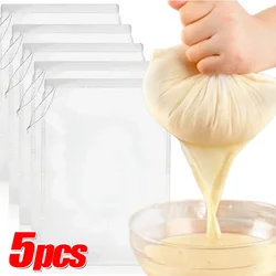 100Mesh Nylon Milk Filter Bags Reusable Soy Yogurt Tea Beer Coffee Oil Food Filter Net Drawstring Kitchen Strainer Bag Colander