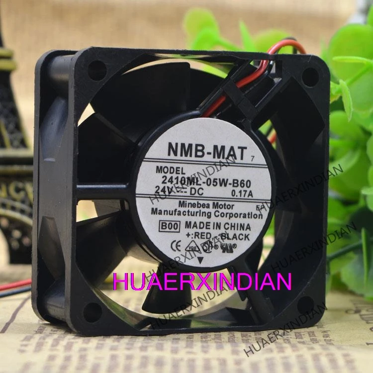 New   2410ML-05W-B60 DC 24V 0.17A 6CM 6025   Cooling Fan Assembly Kit