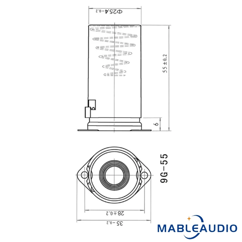 5 Stück Vakuumröhrenhalter Schild 9G-55 9-polige Elektronenröhre Bildschirmabdeckung Vakuumröhrenhalter Schild – Detail 1
