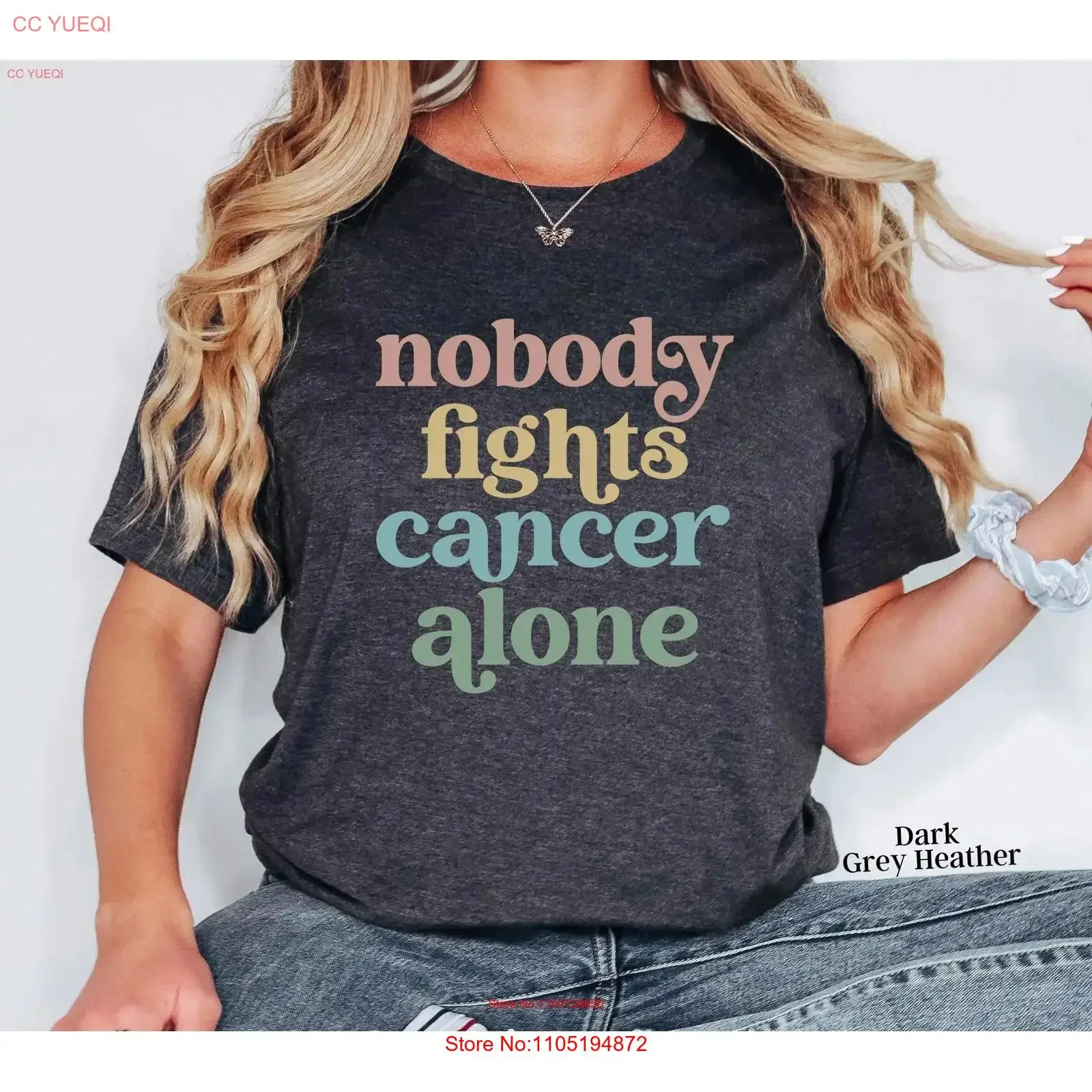 

Футболка Cancer SupporT для медсестры Oncology Chemo Remission, винтажная стираная повседневная стильная модная слегка универсальная удобная