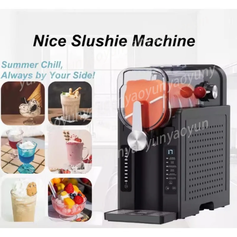 Full-Auto Slush Machine for Home, Quick-Clean Frozen Drink Maker for Smoothies & Snow Cones, Easy Use